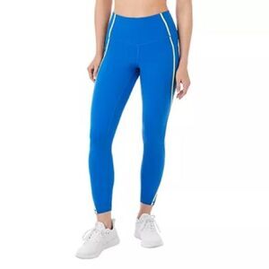 NWT Members Mark Women's Everyday Workout Leggings Pockets Blue & Green Size XS